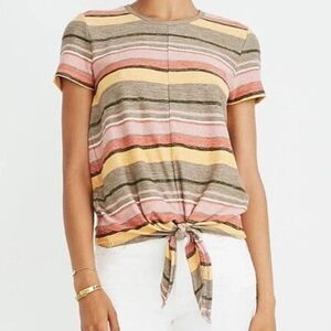 Madewell Multicolor Striped Short Sleeve Tee